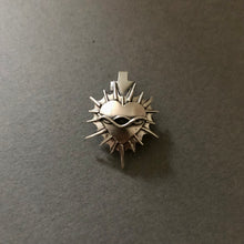 Load image into Gallery viewer, Sterling Silver Sacred Heart Pendant