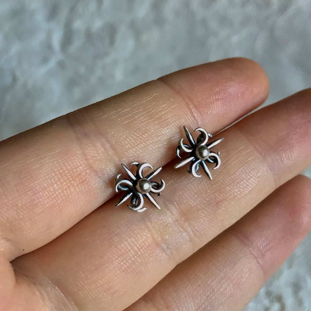 Filigree Cross Stud Earrings