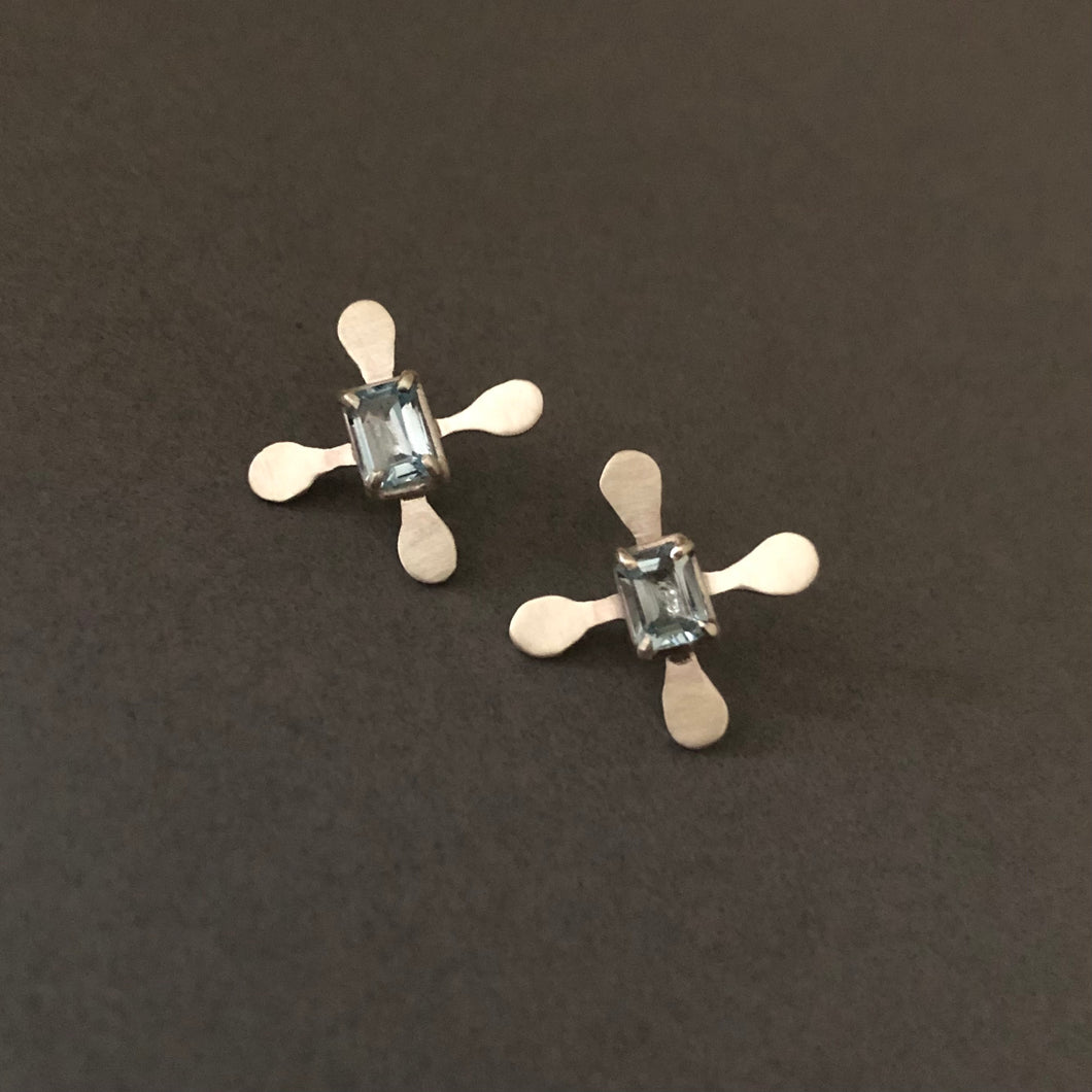 Gomelza Earrings - Aquamarine