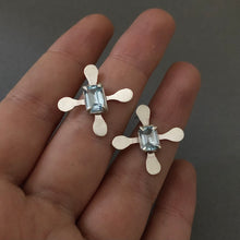 Load image into Gallery viewer, Gomelza Earrings - Aquamarine
